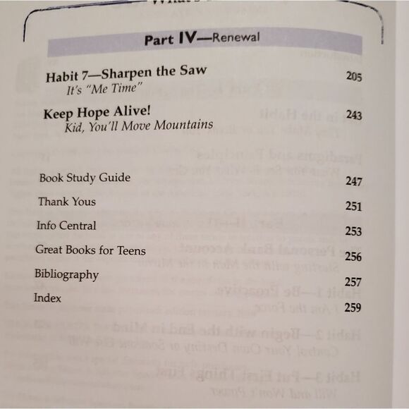 🩵NWOT The 7 Habits of Highly Effective Teens Paperback Book - Picture 6 of 8